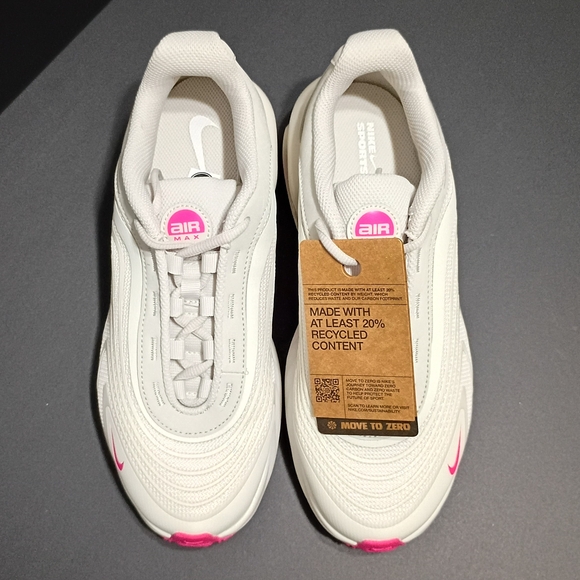 Nike Air Max Fire Phantom White Hyper Pink Women's Sneakers - Picture 7 of 16